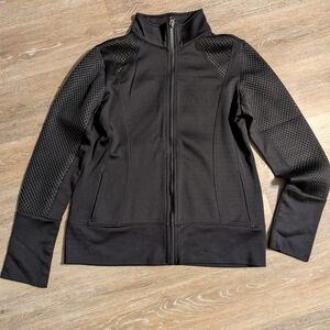 90 Degree By Reflex Black Bomber Jacket with Stand-Up Collar